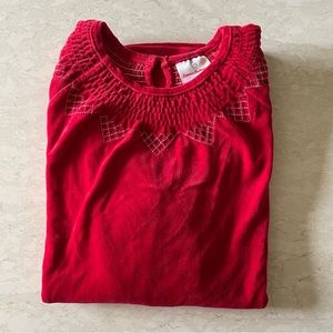 Hanna Andersson Girl’s Red Holiday Dress Size 6-7